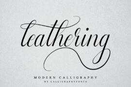 Leathering Demo Font