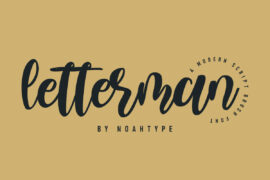 Letterman Demo Font