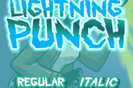 Lightning Punch PG Font Family