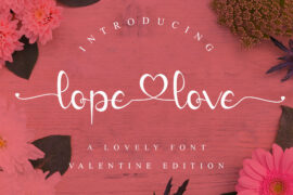 lope love – Personal Use Font