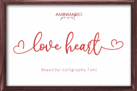 love heart Font