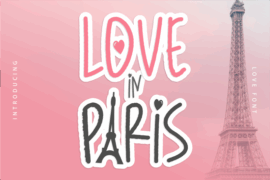 Love in Paris by arukidzfl Font