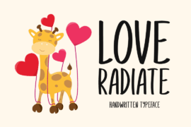 Love Radiate Font
