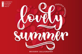 Lovely Summer – Personal Use Font