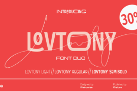 Lovtony Font Family