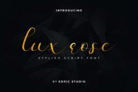 Lux Rose Demo Font