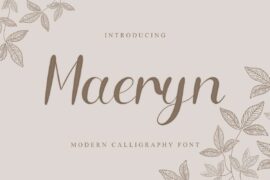 Maeryn Demo Font