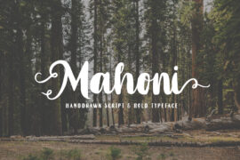 Mahoni Free Personal Use Font