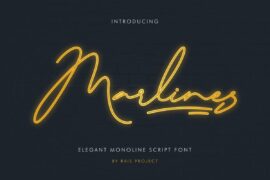 Marlines Demo Font
