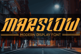 Marslow Demo Font