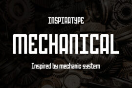 Mechanical FREE Font
