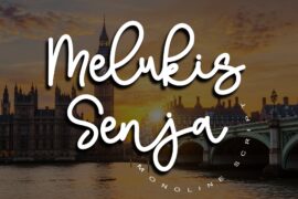 Melukis Senja – Personal Use Font