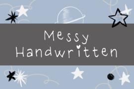 Messy Handwritten Font