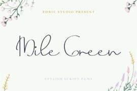 Mile Green Demo Font
