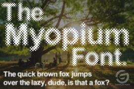 Myopium Personal Use Font