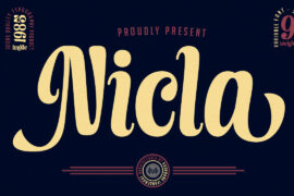 Nicla DEMO Font