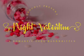 Night Valentine – Personal Use Font