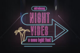 Night Vibes Free Version Font