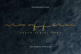 No Offense Demo Font
