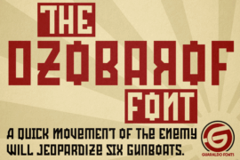 Ozobarof Personal Use Font