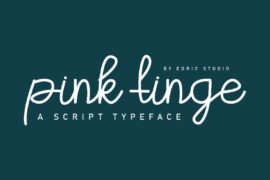 Pink Tinge Demo Font