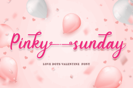 Pinky Sunday – Personal Use Font