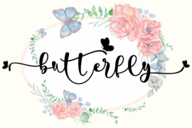 pretty butterfly – personal use Font