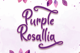 Purple Rosallia – Personal Use Font