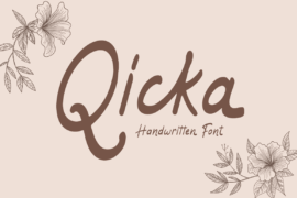 Qicka – Personal Use Font