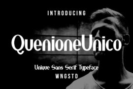 Quenione Unico Font
