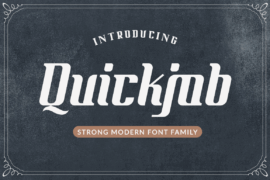Quickjob Demo Font