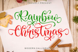 Rainbow Christmas – Personal Us Font