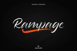 Rampage Brush Font