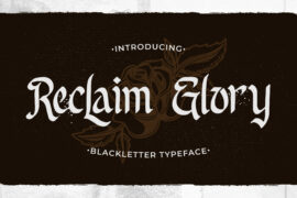 Reclaim Glory Free Trial Font
