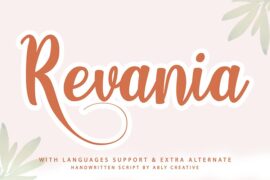 Revania demo Font