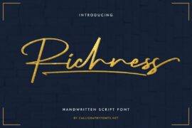 Richness Demo Font