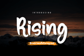 Rising Personal Font