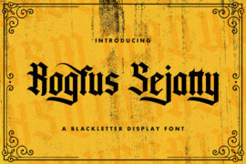 Rogfus Sejatty Font