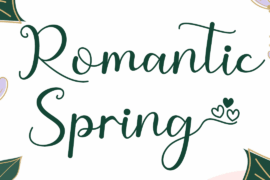 Romantic Spring Font
