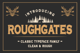 Roughgates Clean Font