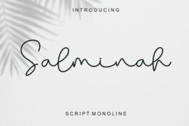 Salminah – Personal Use Font