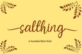 salthing Font