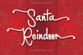 Santa Reindeer- PERSONAL USE Font