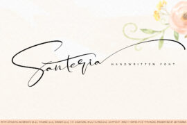 Santeria Signature Font