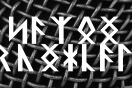 Saxon Runical Font