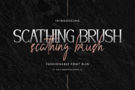 Scathing Brush Demo Font Family