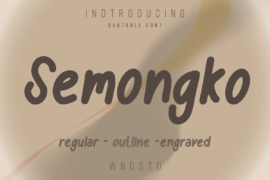 Semongko Font Family