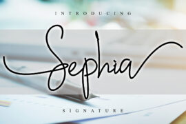 Sephia Signature Font