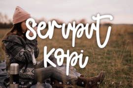 Seruput Kopi – personal use Font