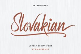 Slovakian Demo Font